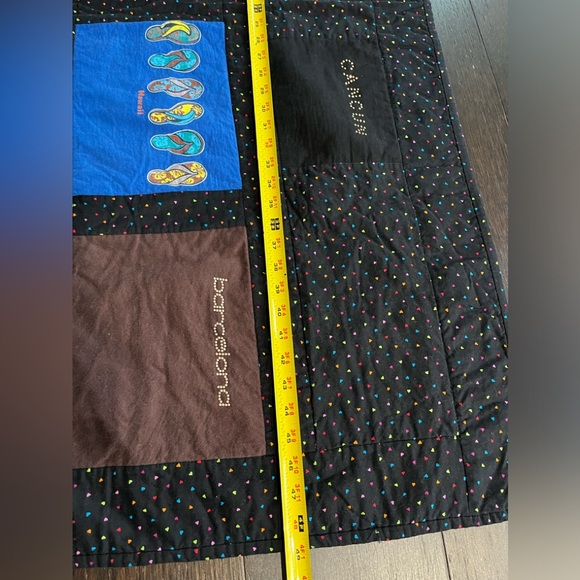 Custommade Quilt to preserve T-shirt logos collected globally - 48”x60” - Picture 7 of 9